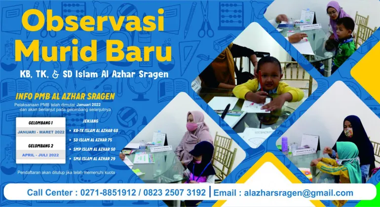 Serunya Observasi bersama Calon Murid Baru KB, TK, dan SD Islam Al Azhar Sragen